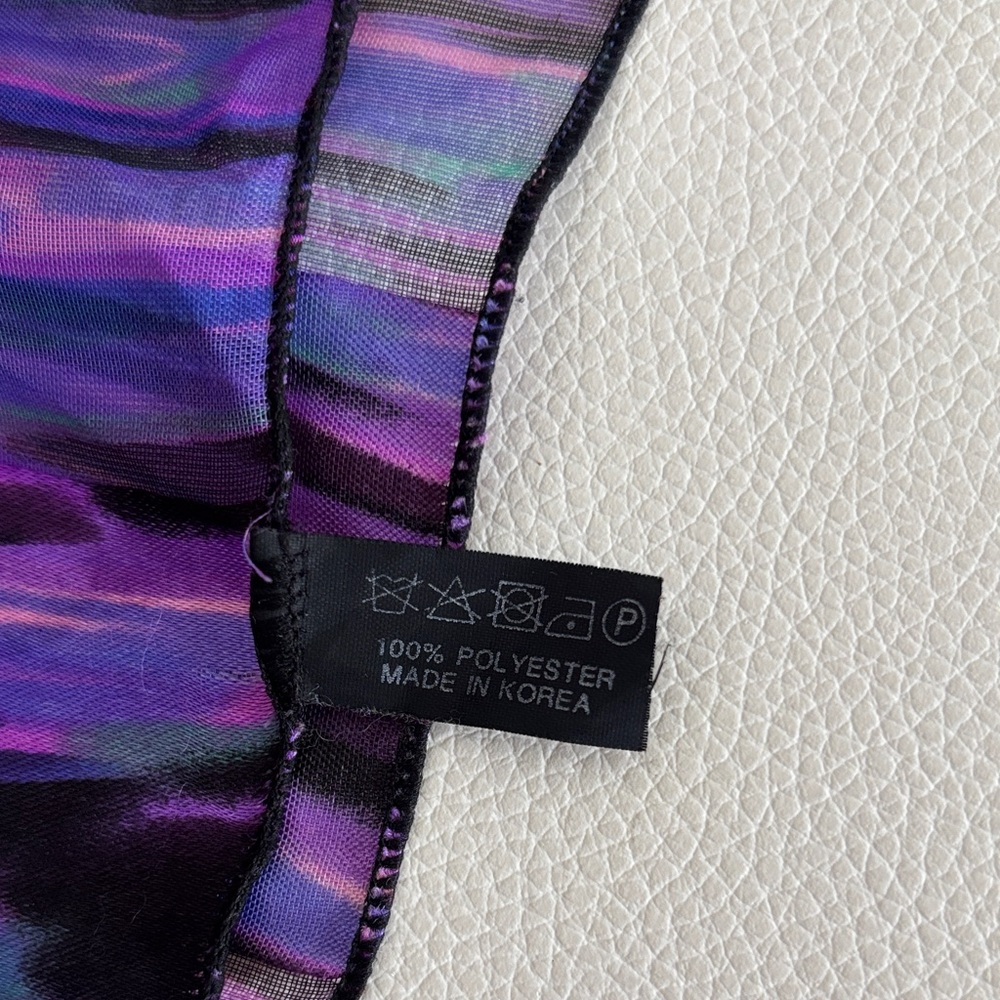 Elegant Purple Scarf - Picture 7 of 10